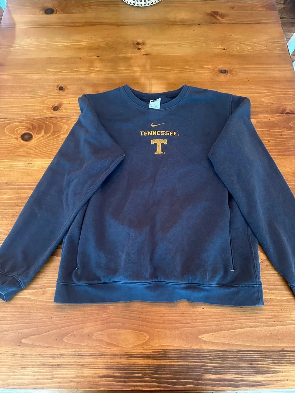Nike Navy Crewneck Sweatshirt with Gold Tennessee Logo